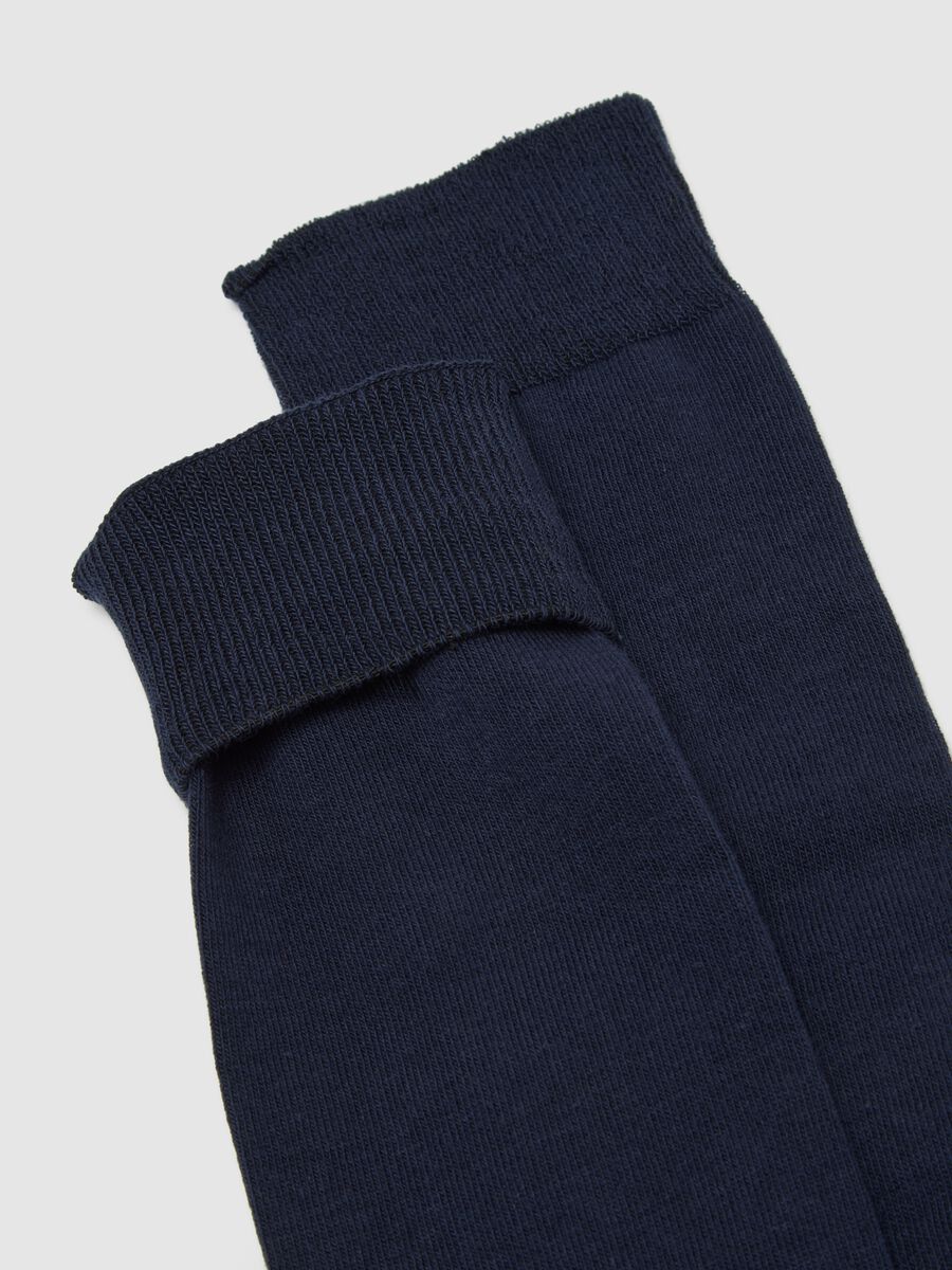 Set bipack calze lunghe in cotone elasticizzato blu_2