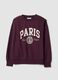 Purple cotton-blend crew-neck sweatshirt_0