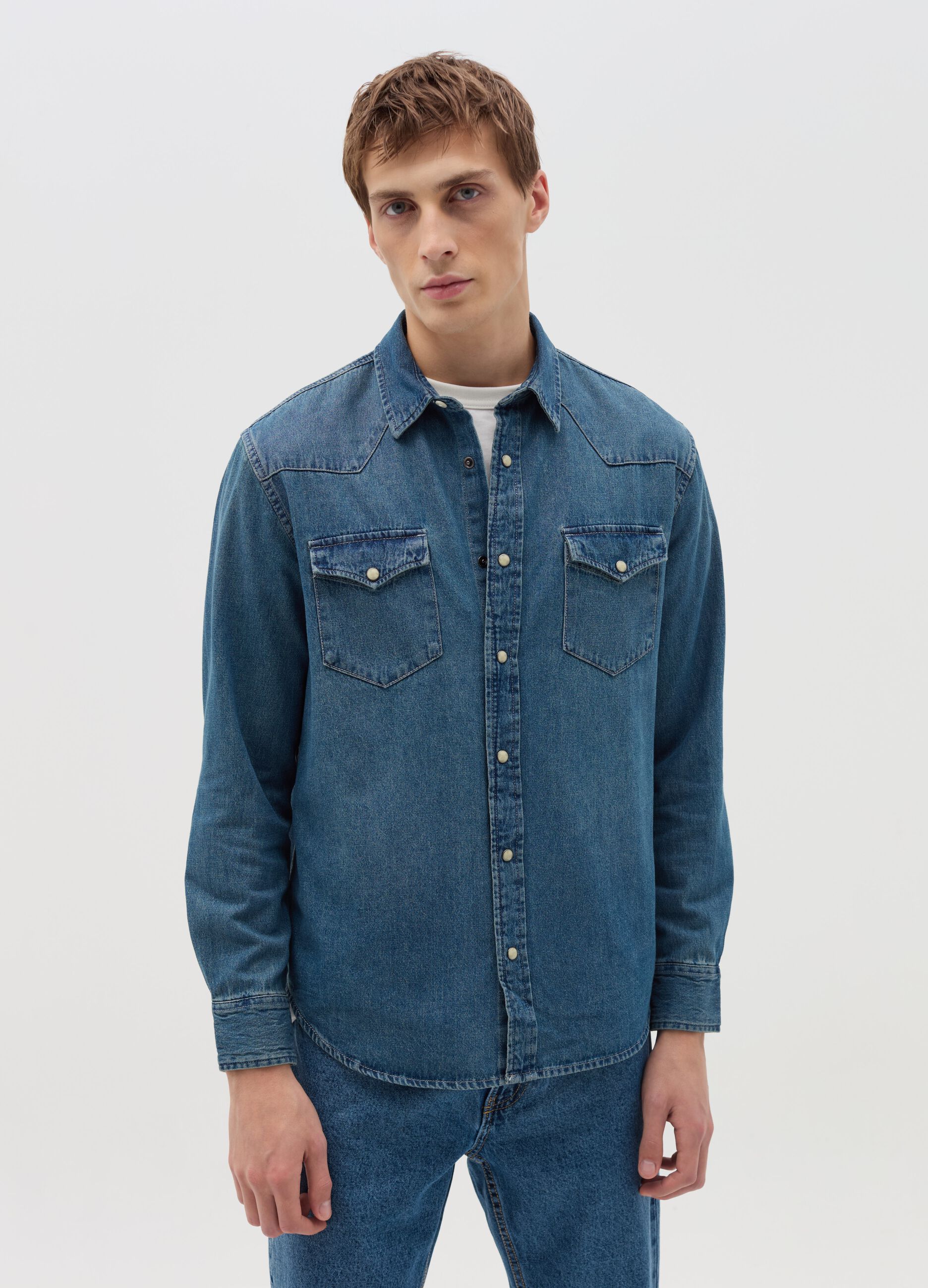 Camicia jeans uomo ovs shop