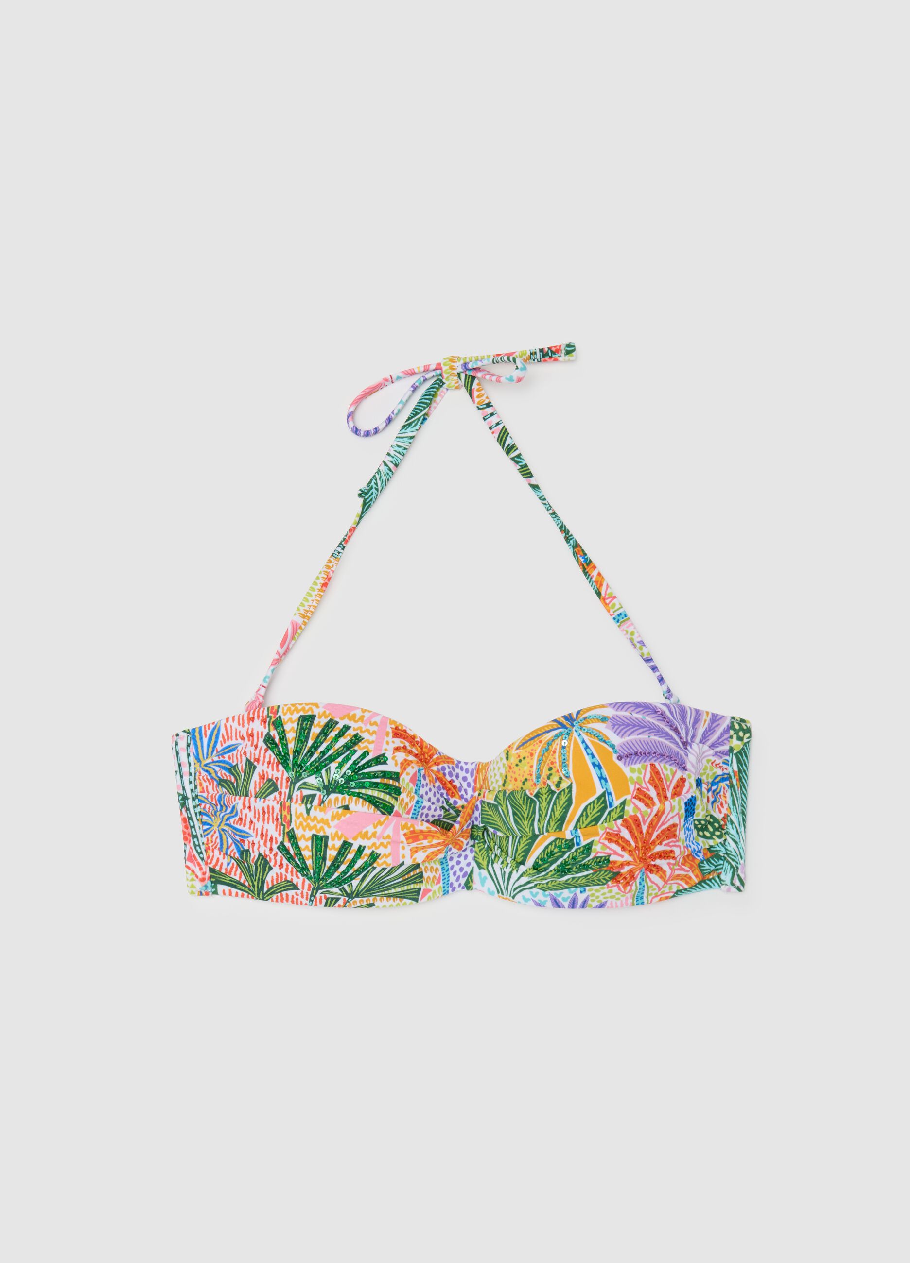 Women's Multicolour Stretch Blend Bikini