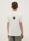 Boys' regular fit pure cotton white T-shirt with writing_1