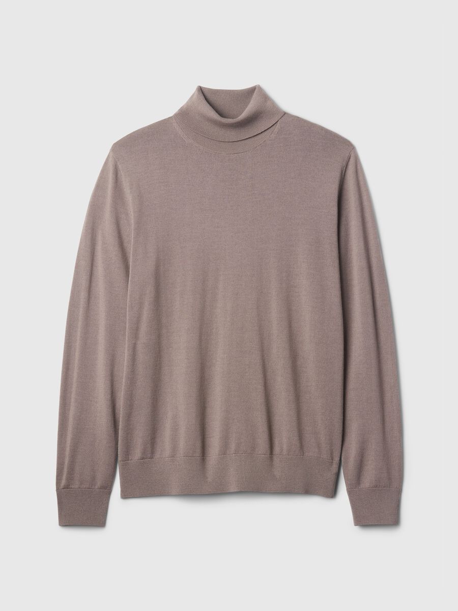 Merino wool pullover with high neck_3