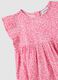 Girls&rsquo; pink dress in cotton blend with regular fit_2