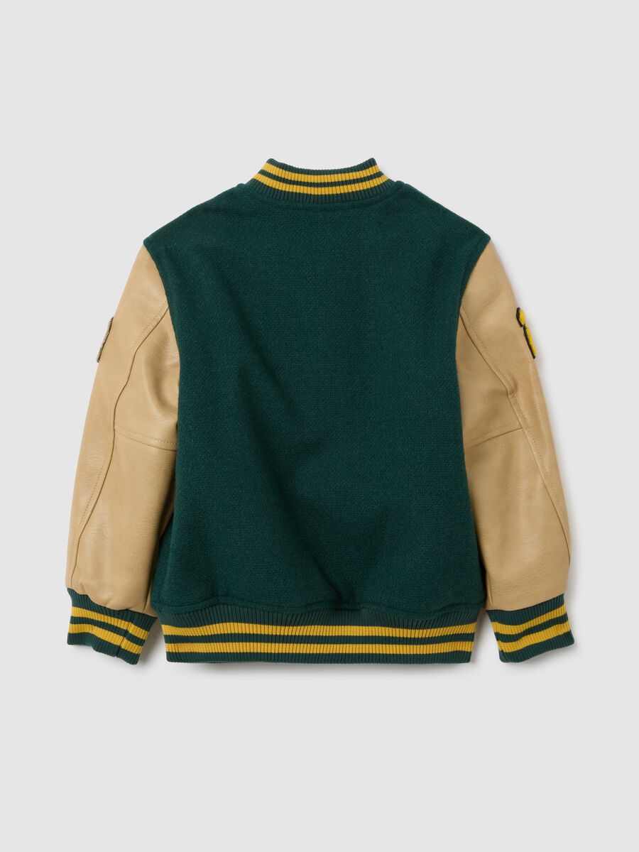 Multicolour kids' jacket with regular fit and buttons_4