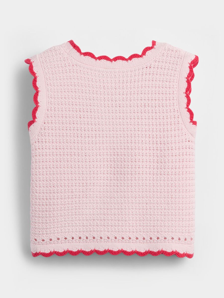 Pure cotton crochet tank top_1