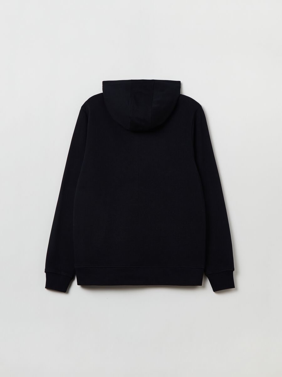 Full-zip in felpa con cappuccio_1