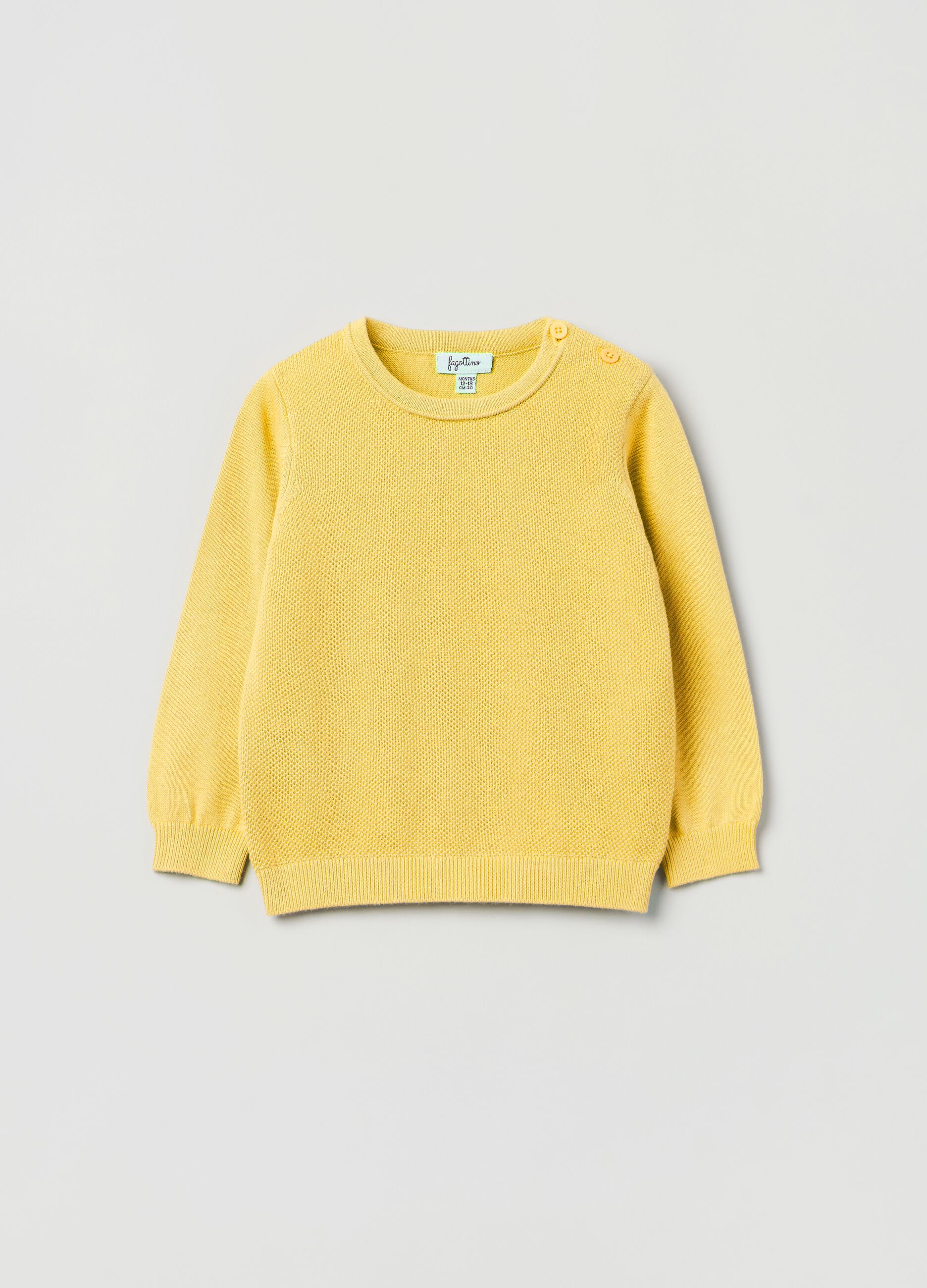 Pullover in cotone operato_0