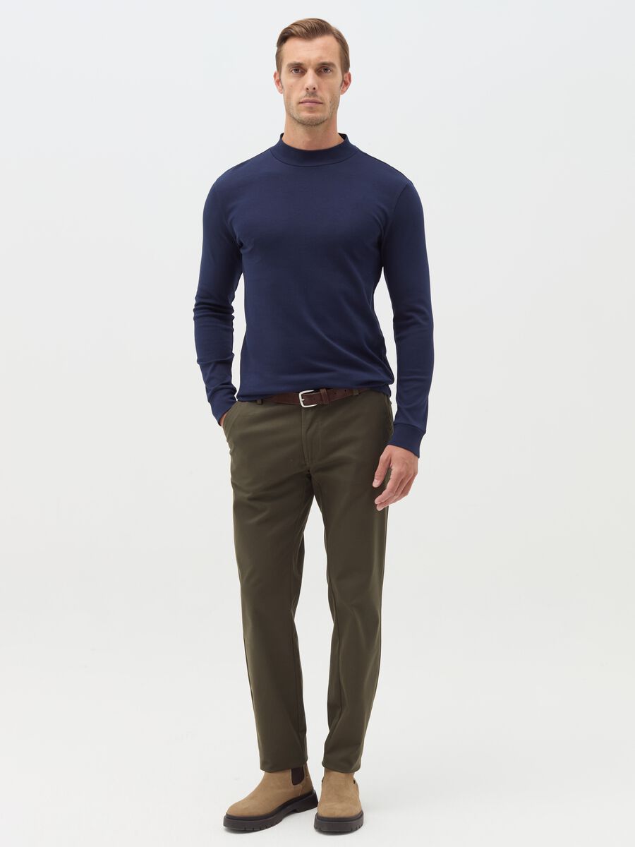 Long-sleeved T-shirt in interlock cotton_1
