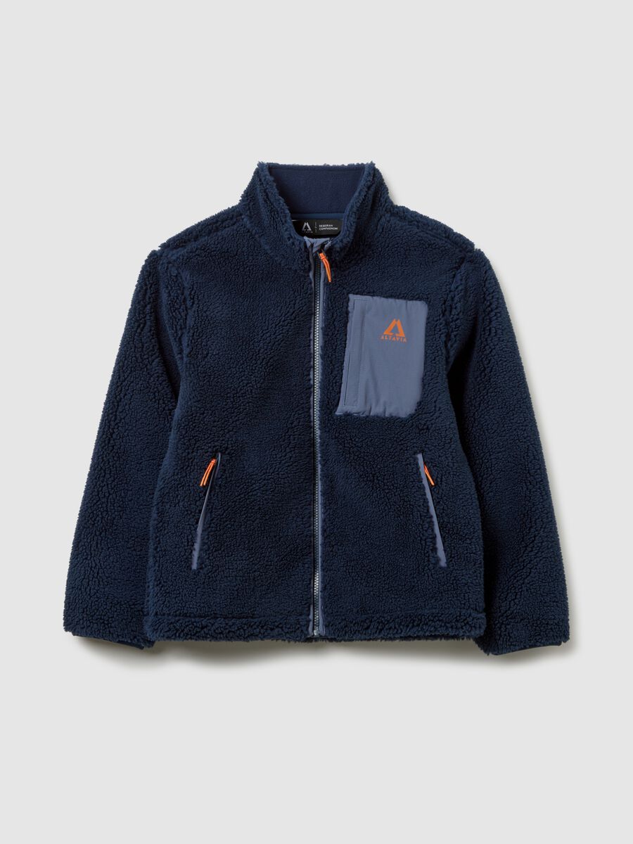 Full zip sherpa jacket ALTAVIA WITH DEBORAH COMPAGNONI_4