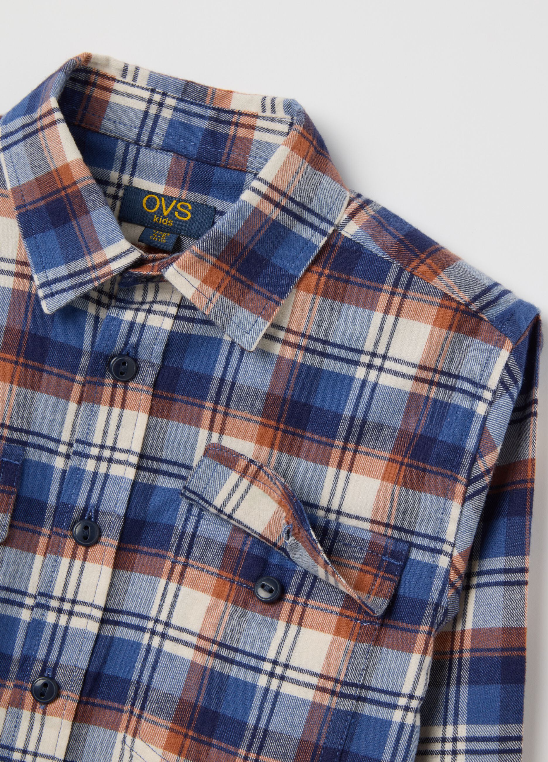 Boys' multicolour pure cotton shirt regular fit