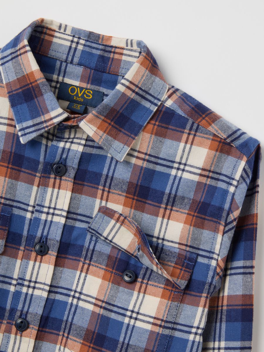 Boys' multicolour pure cotton shirt regular fit_3