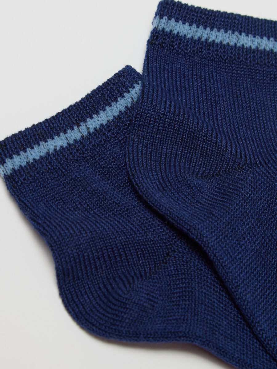Two-pair pack short socks with car embroidery_1