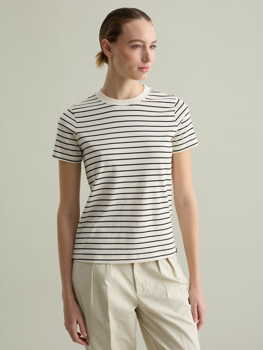 Striped Supima cotton T-shirt_0