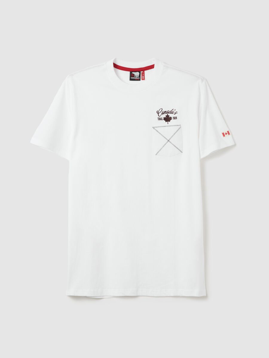 Canada's Trail white short-sleeved T-shirt_4