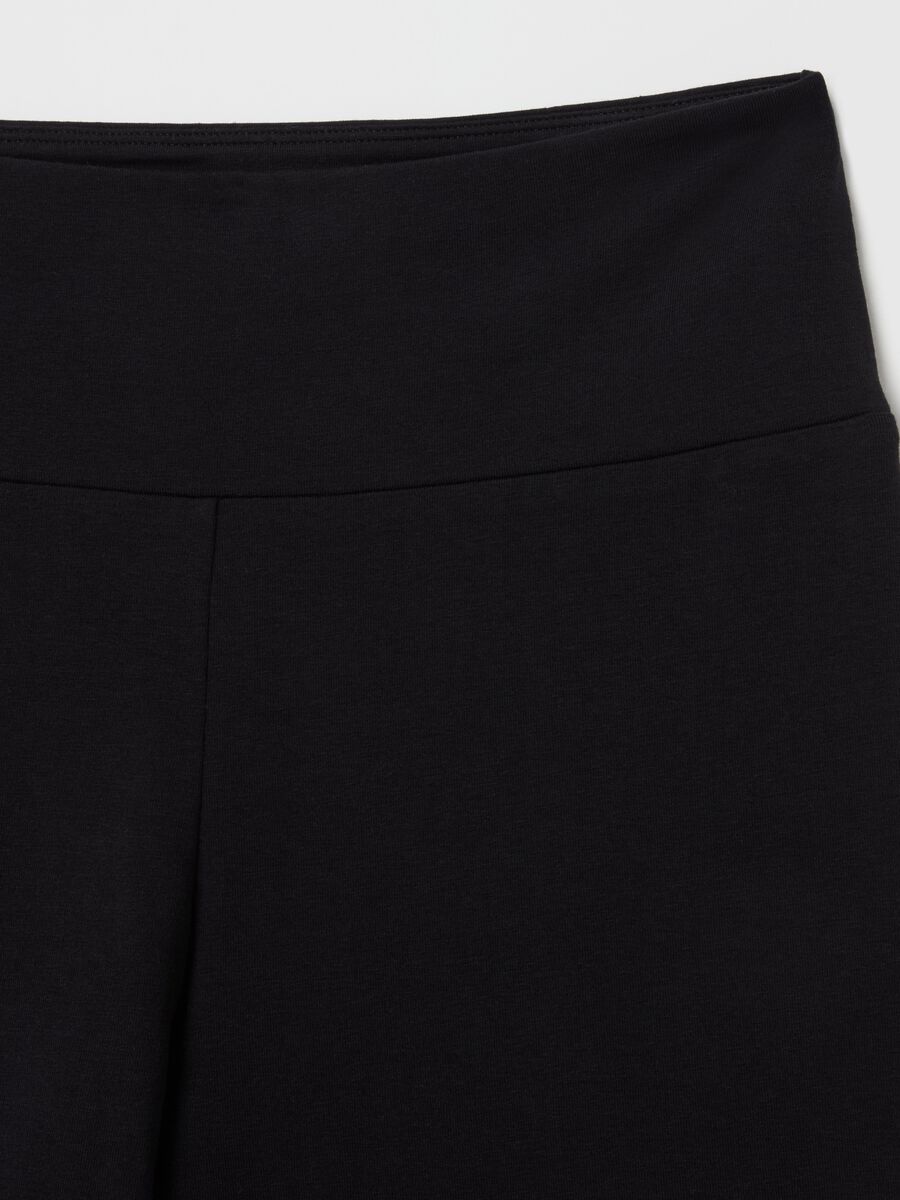 Flare-fit leggings in stretch cotton_5