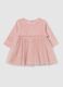 Baby girl's pink dress in regular fit cotton blend with hearts_0