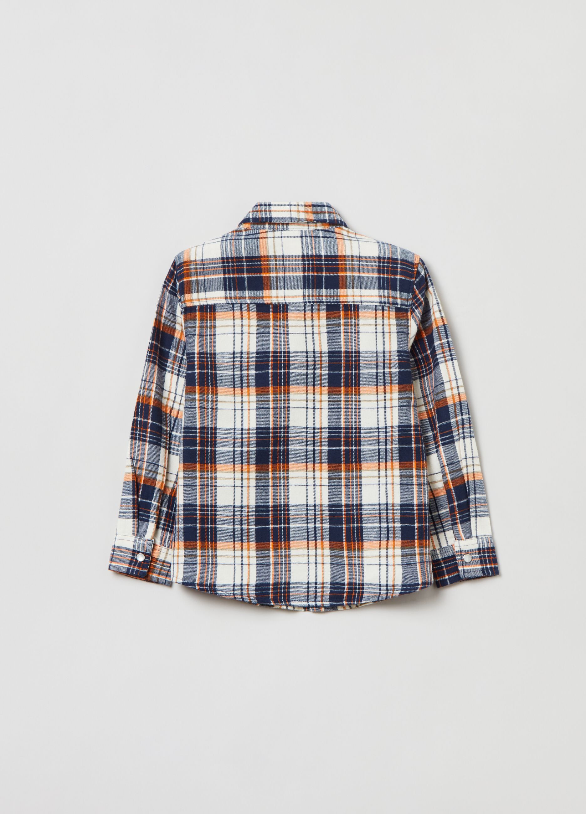 Camicia in flanella con fantasia check_1
