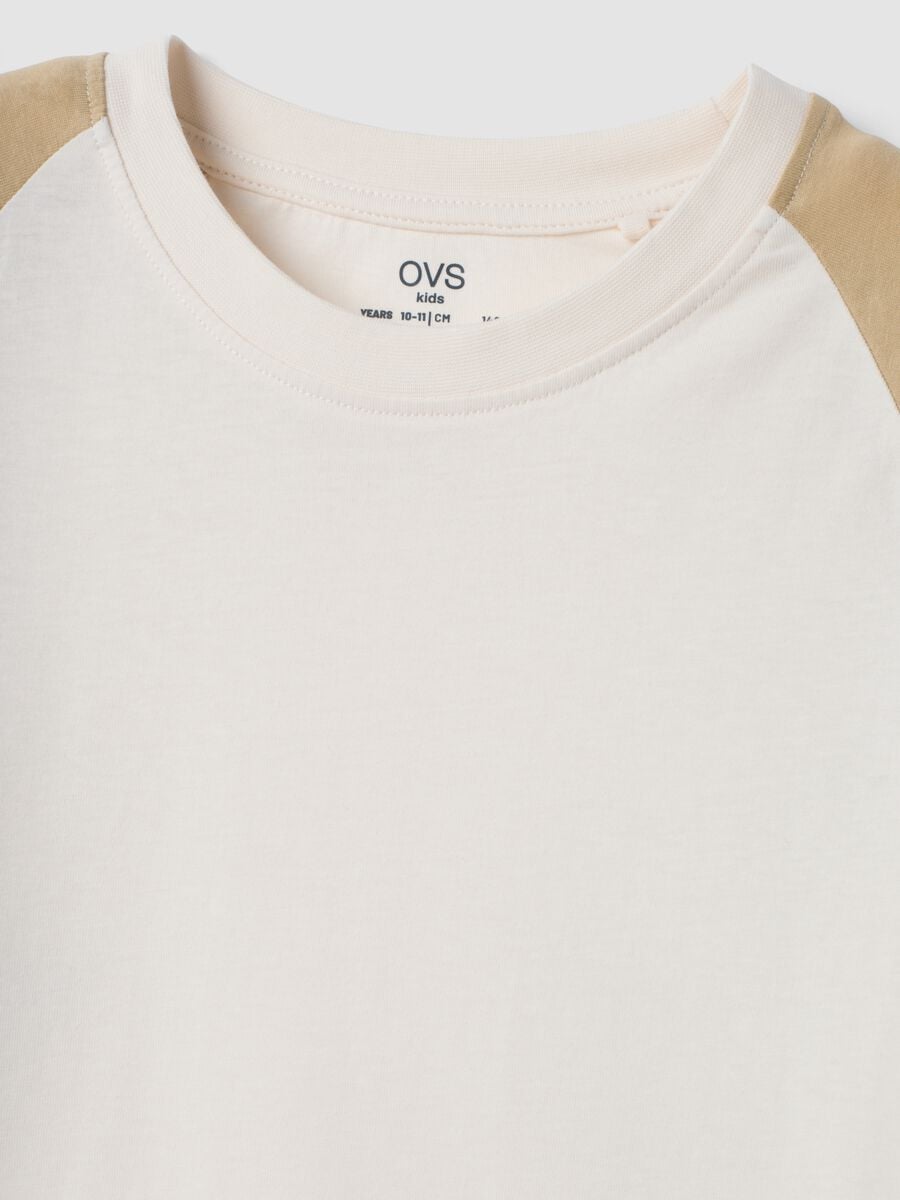 T-shirt bianca in puro cotone organico con girocollo_5