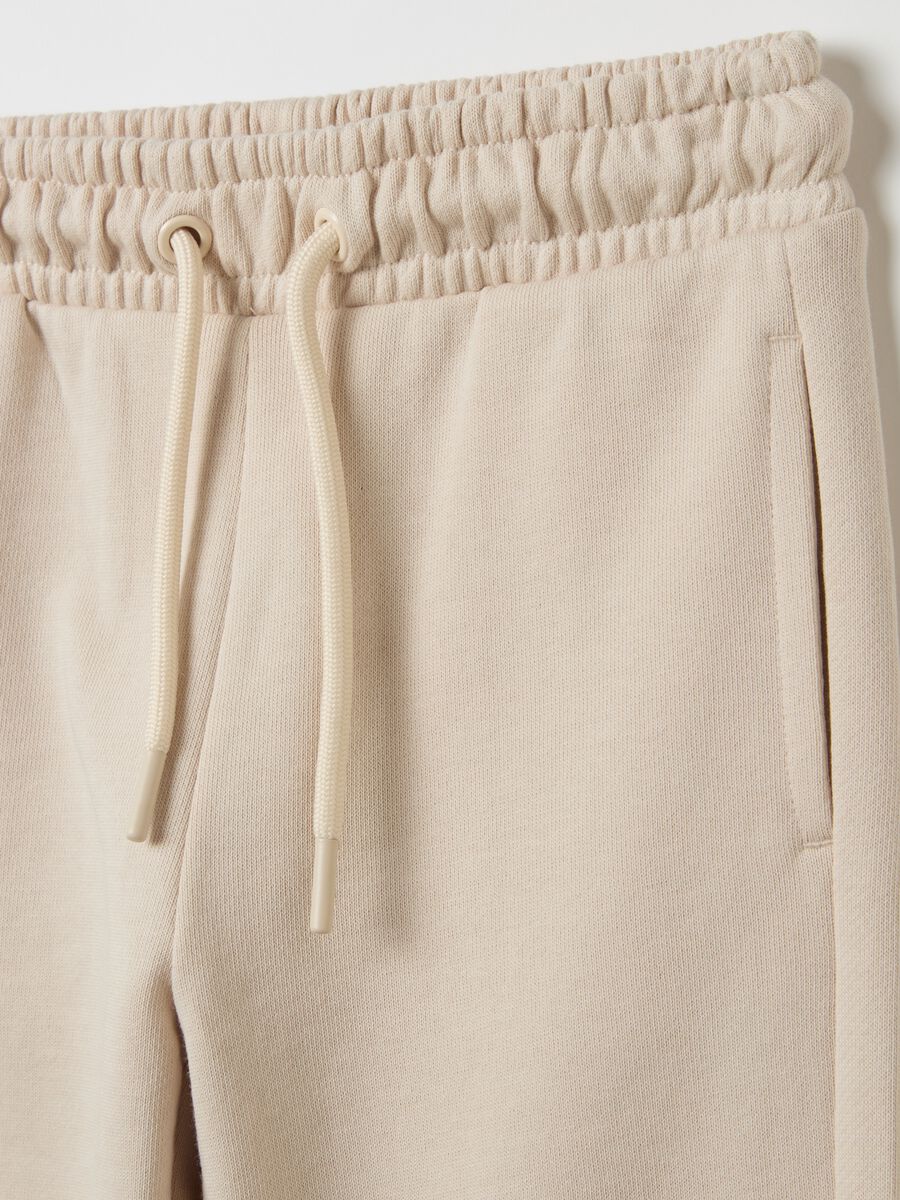Cotton joggers with drawstring_2