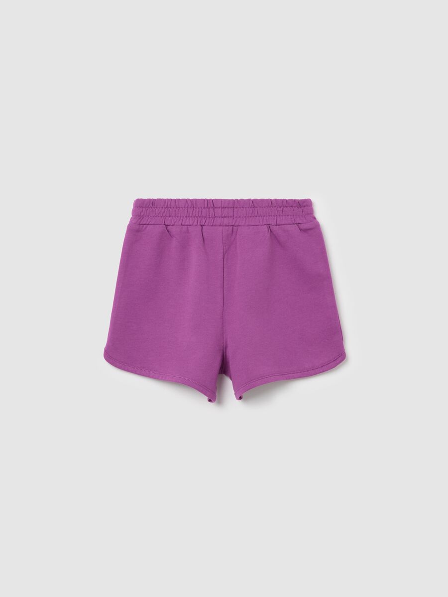 OVS Kids Pure Cotton Purple Shorts_1