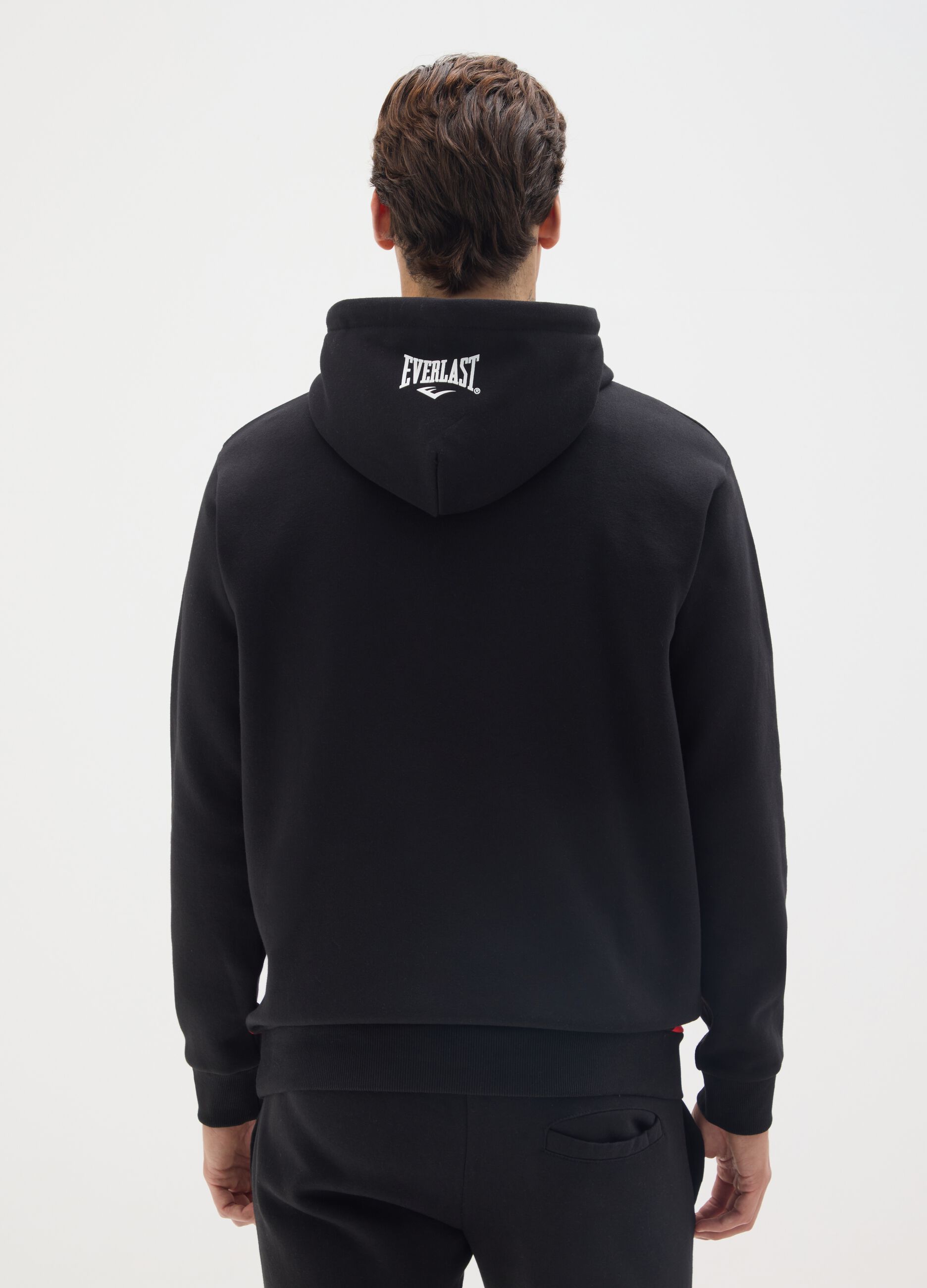 Felpa in misto cotone multicolor con cappuccio Everlast