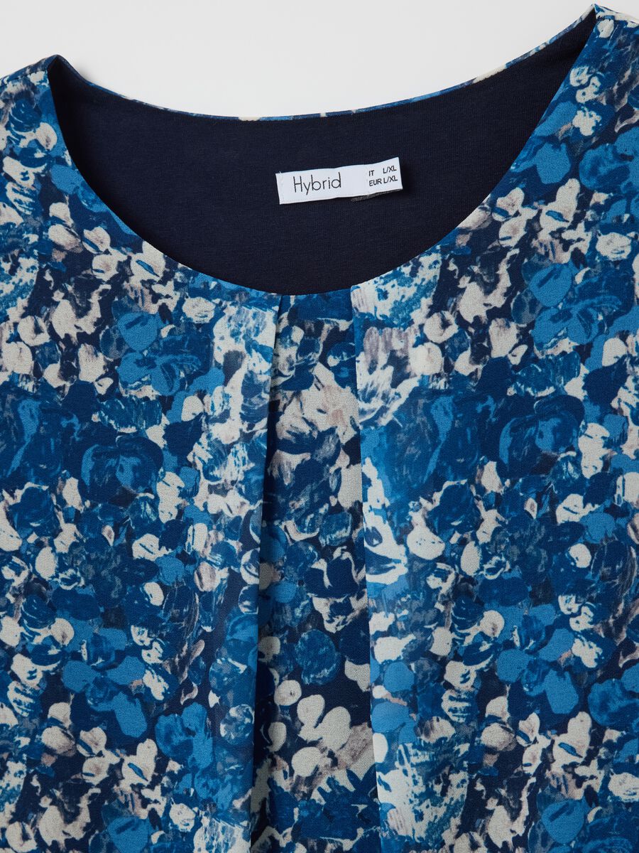 Blue blouse with print_5