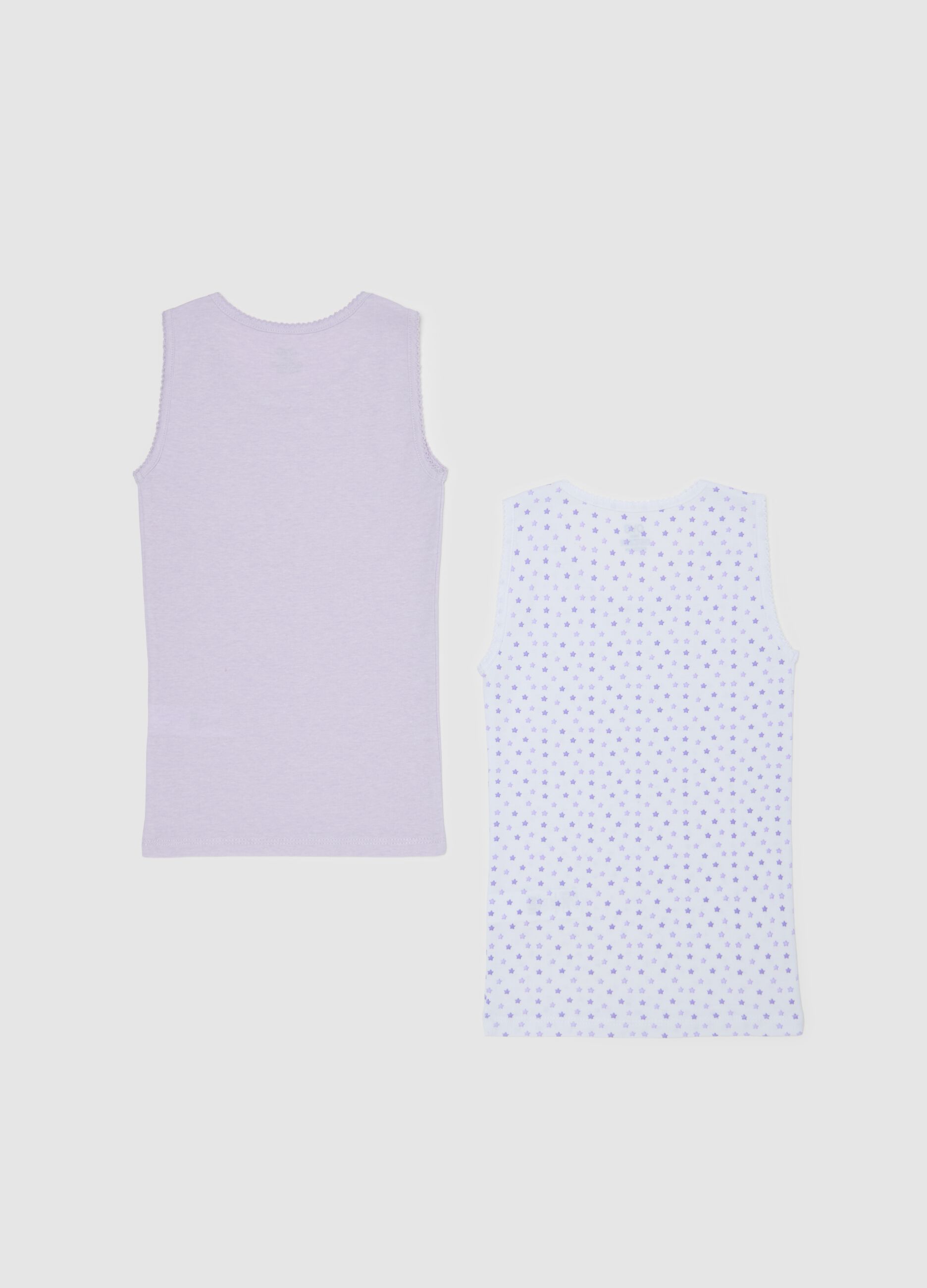 Two-pack under vests with bow