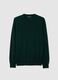 Maglia in pura lana merino verde regular fit_4