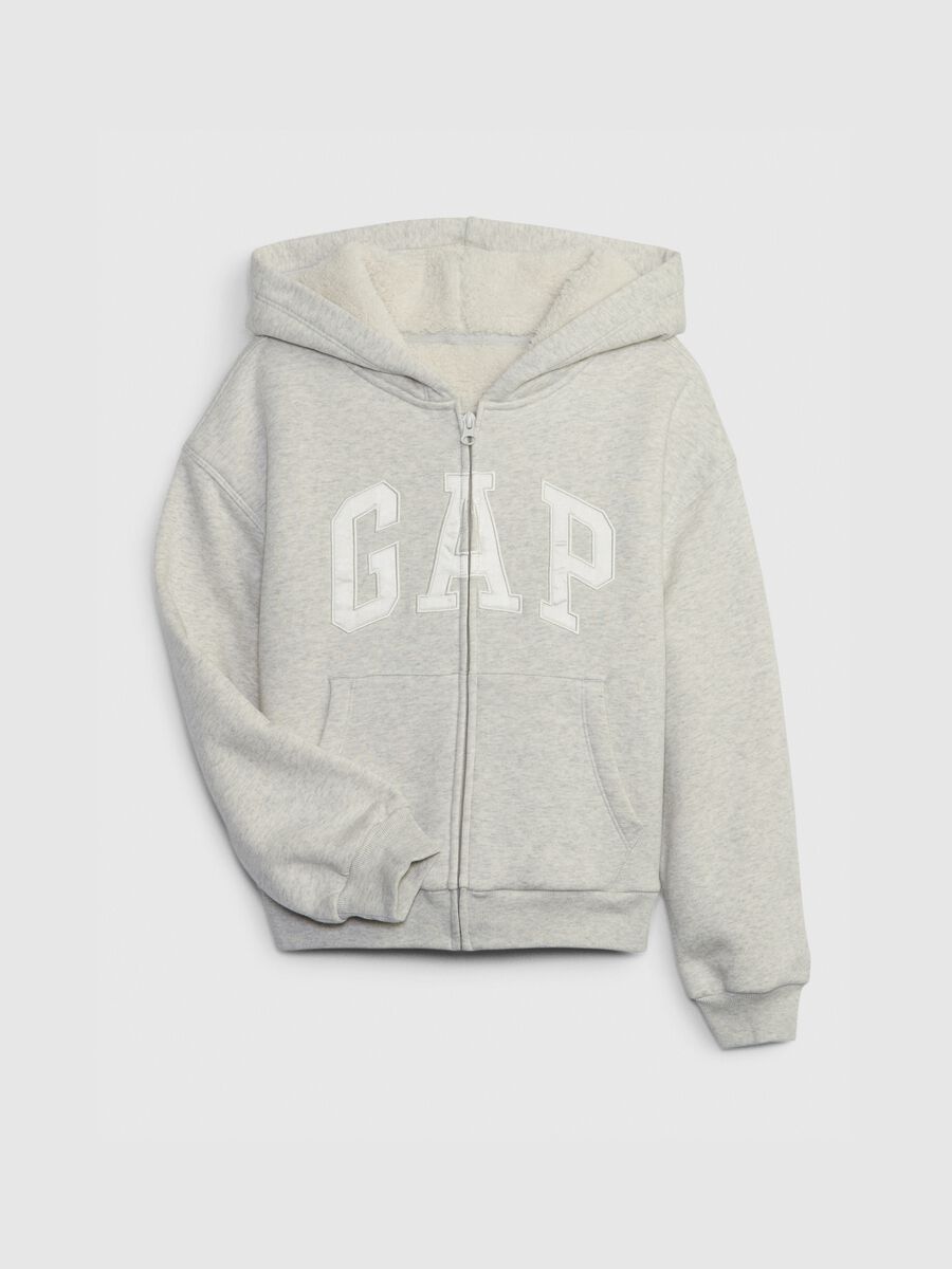 Full-zip with sherpa lining and logo patch_0