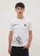 T-shirt bianca a maniche corte in misto cotone per ragazzo relaxed fit_0