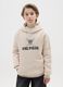 Children's beige cotton-blend sweatshirt with One Piece logo_0