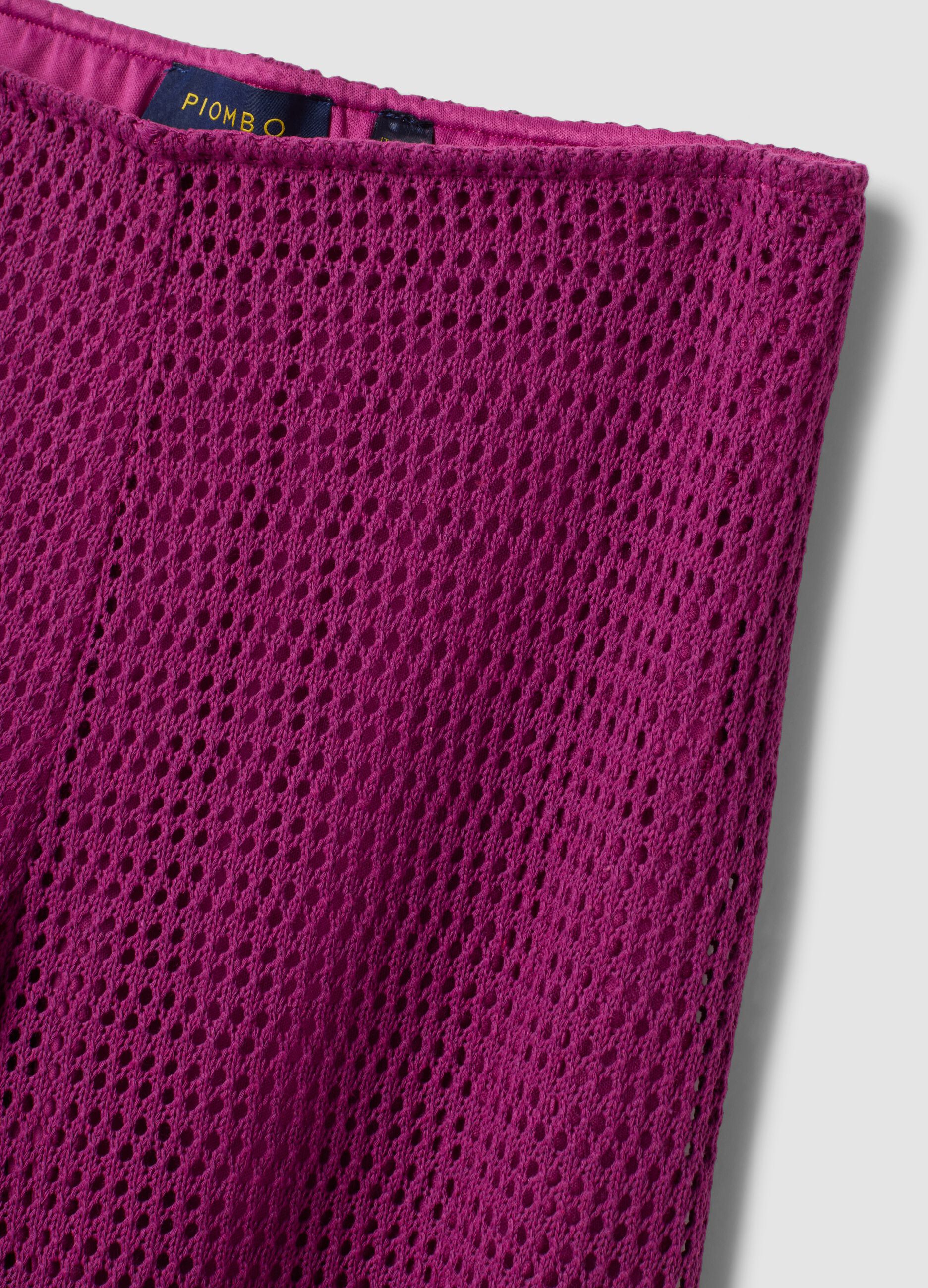Purple palazzo trousers in viscose blend