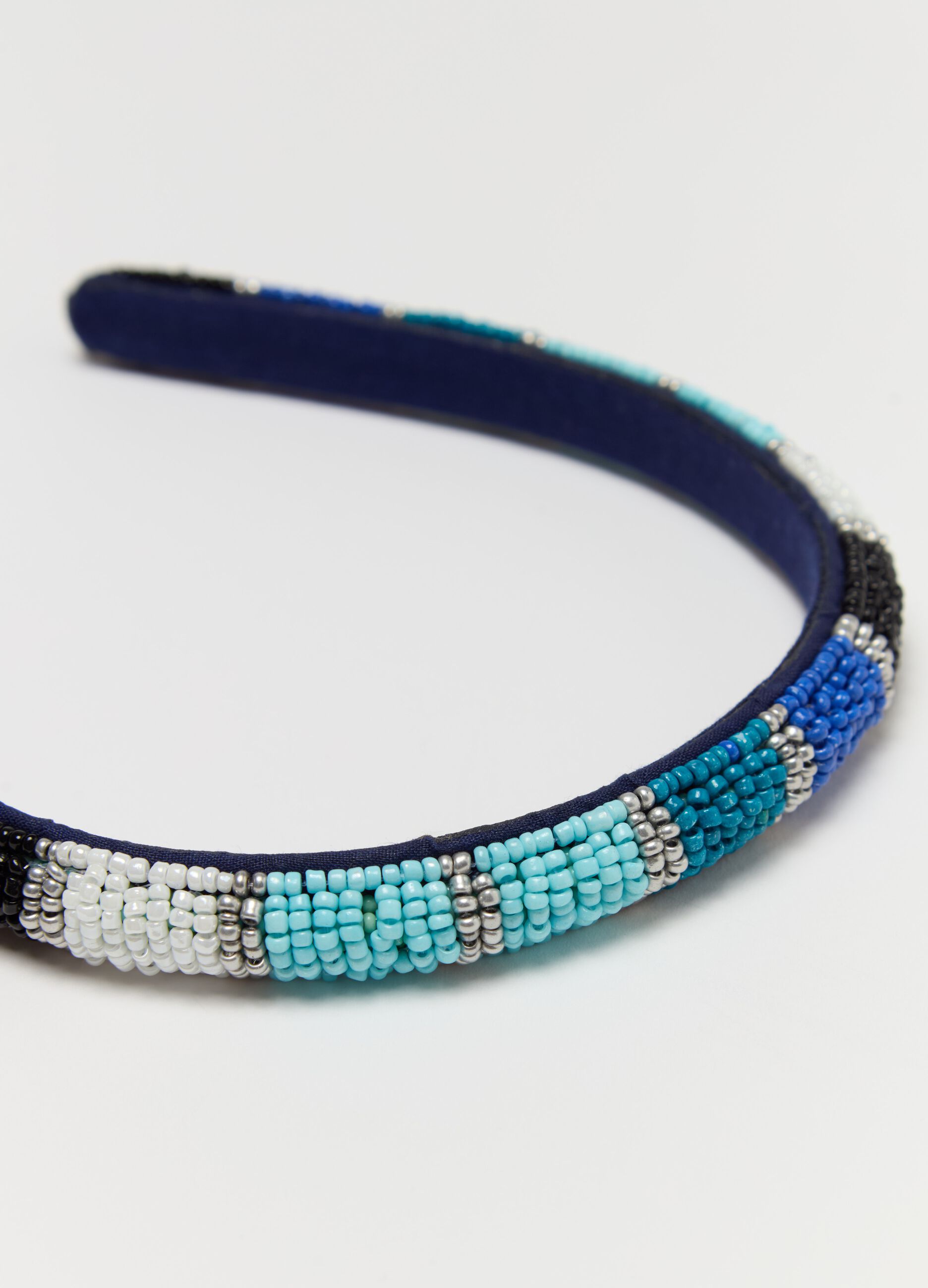 Alice band with beads