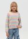 Pullover with multicoloured stripes_0