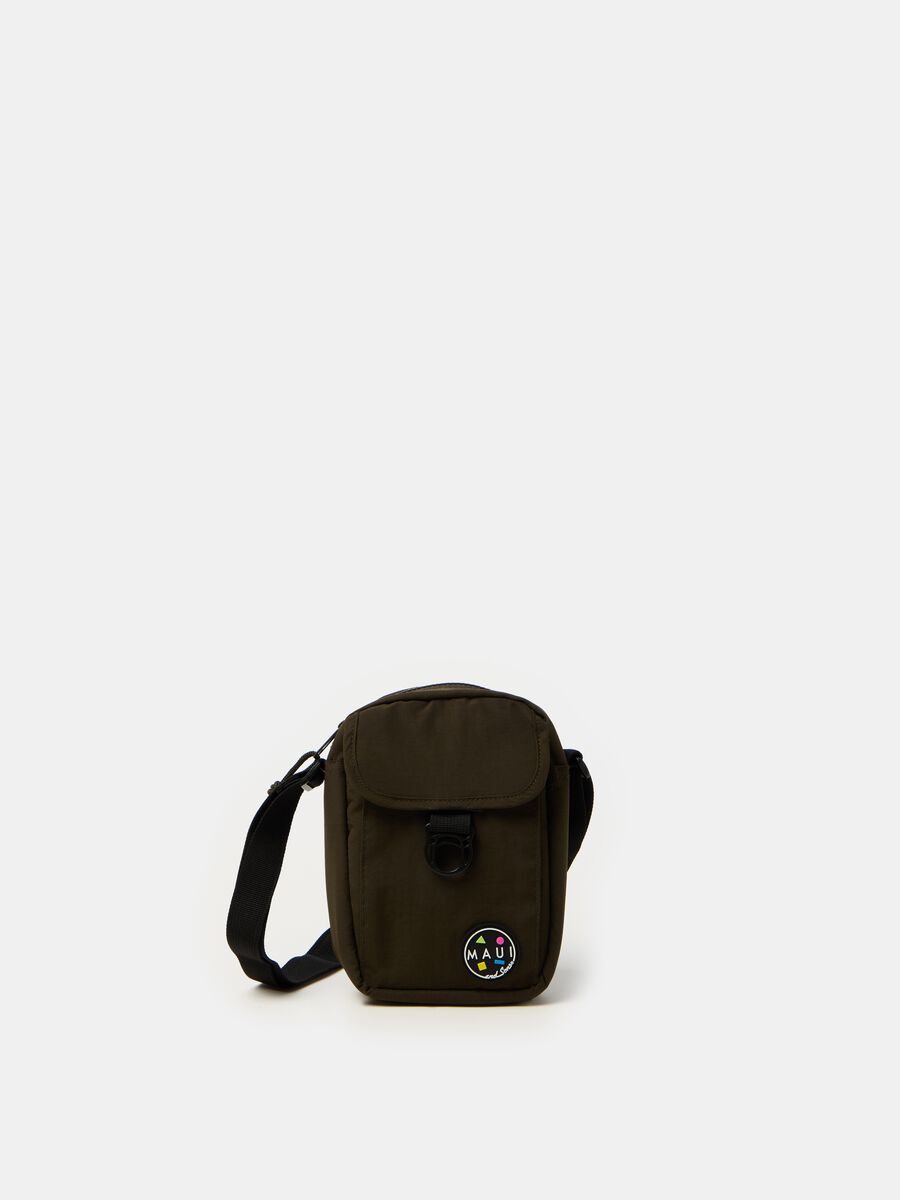 Shoulder bag with logo patch_0