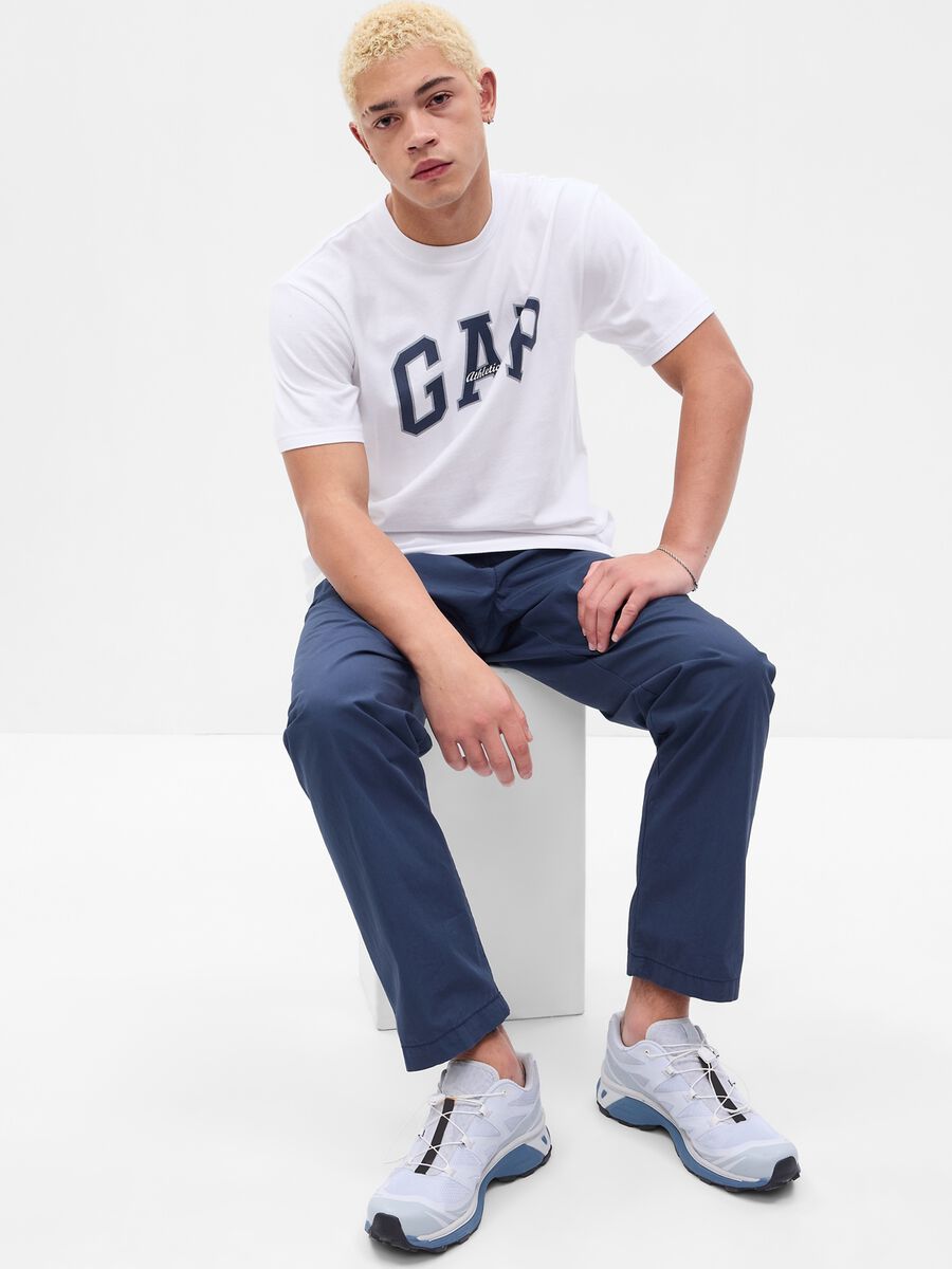 T-shirt con stampa logo Athletics_0