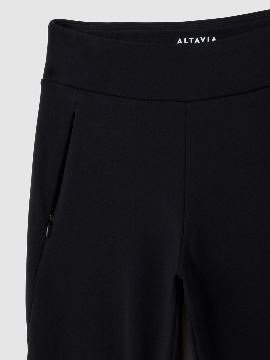 Flared leggings in stretchy technical fabric with zip pockets ALTAVIA STUDIO_5