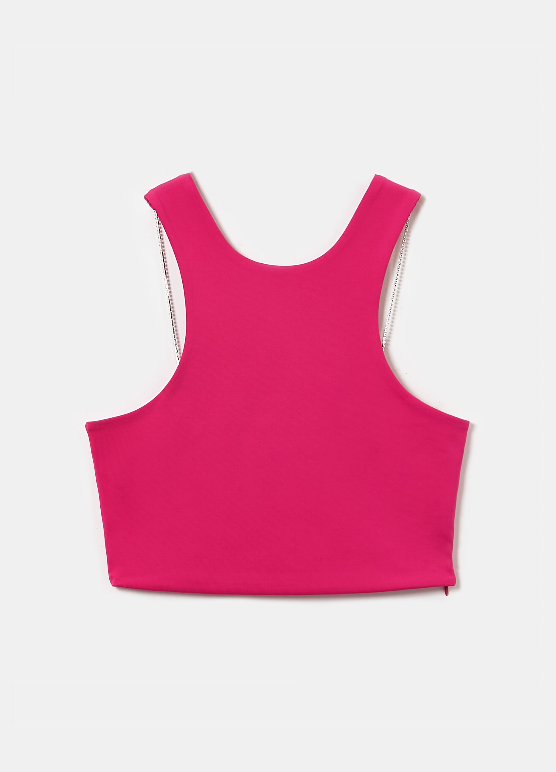 Crop top with application