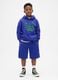 Blue hoodie for boys with logo_2