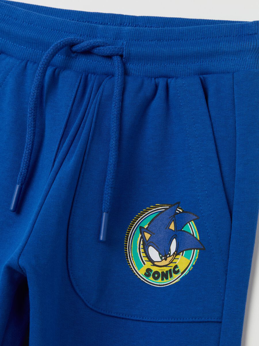 Joggers with drawstring and Sonic print_2