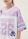 T-shirt in puro cotone multicolor da ragazza boxy fit con Stitch_2