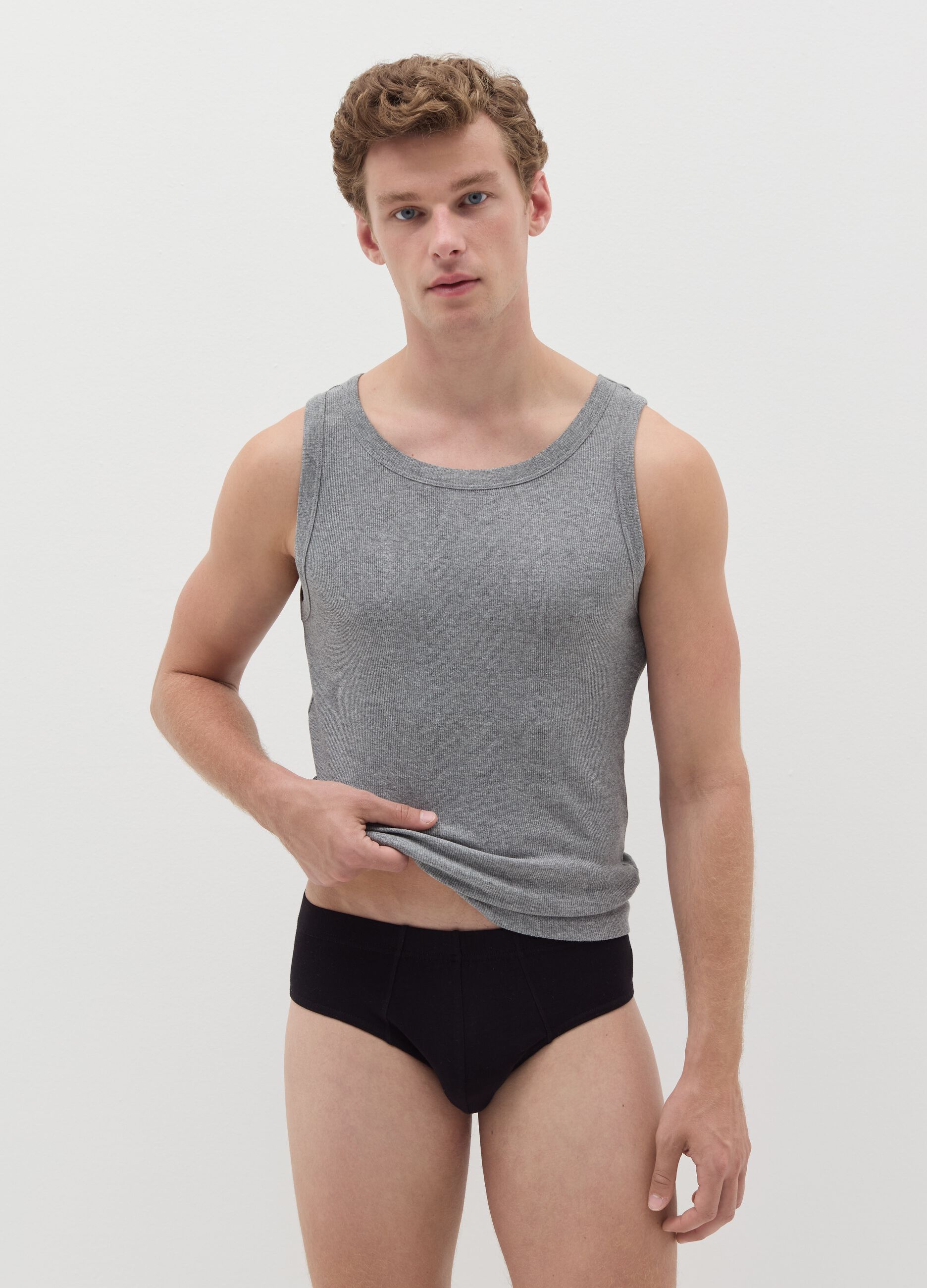 Tripack slip in cotone bio stretch