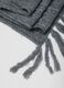 Grey Wool Blend Scarf with Fringes_2