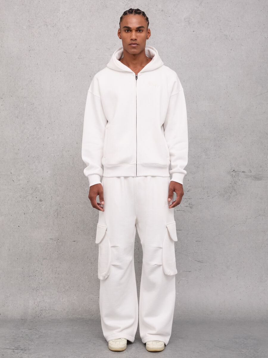 Cargo Sweatpants White_0