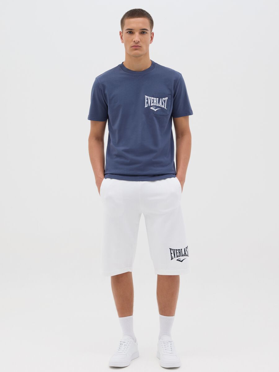 White Everlast Sports Bermuda Shorts_0
