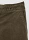 Green regular fit stretch cotton trousers_5