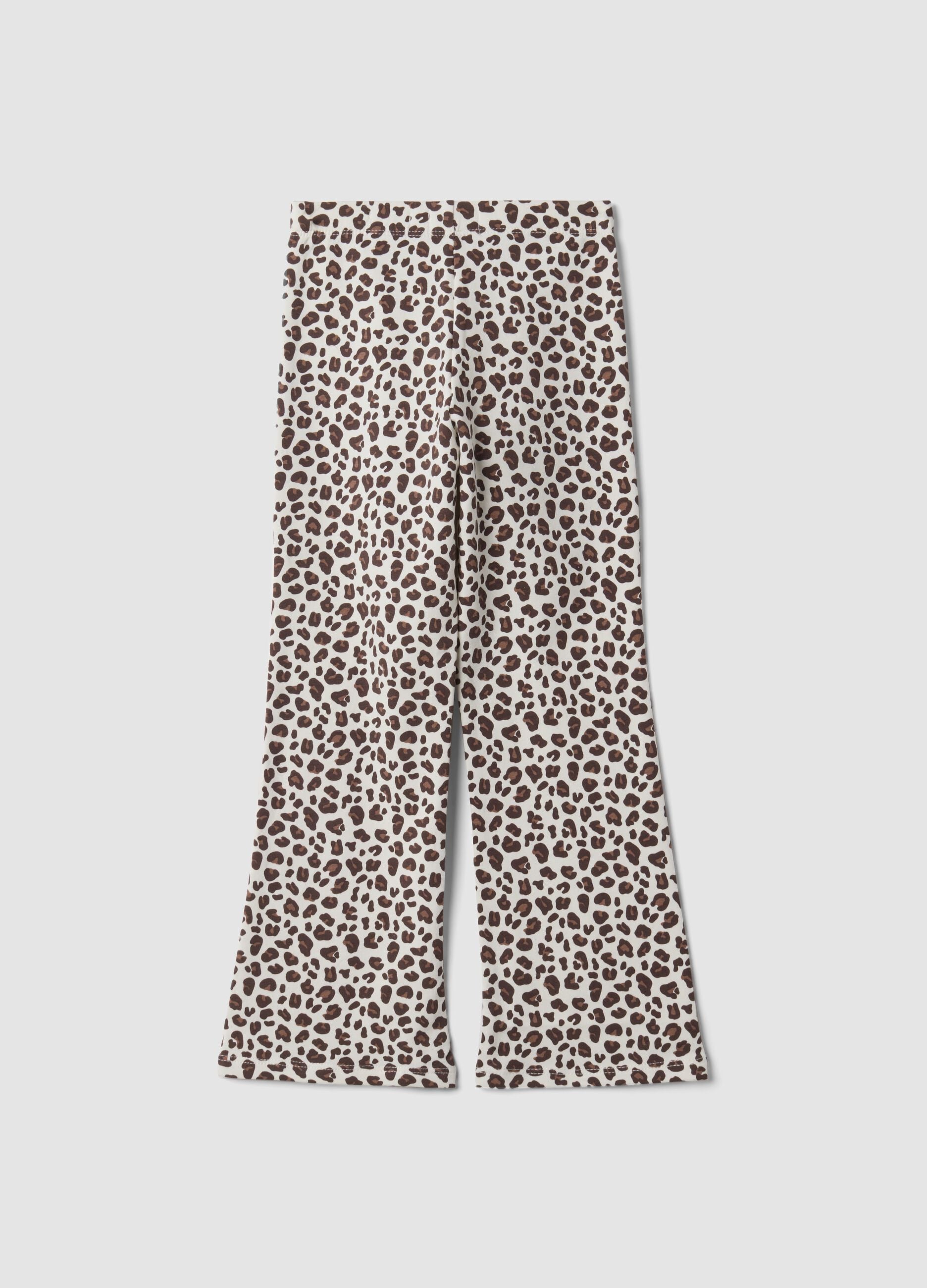 White organic stretch cotton leggings