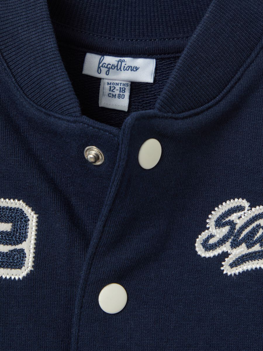 Varsity sweatshirt with bouclé patch_2