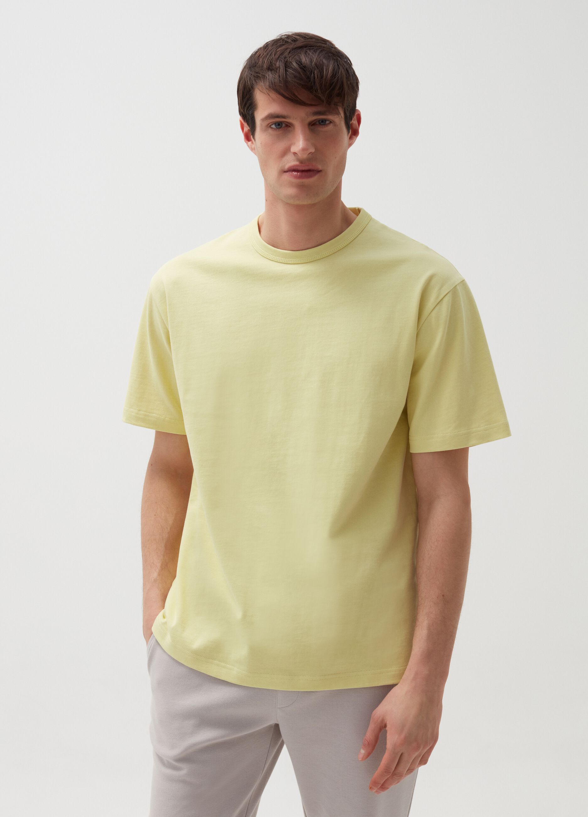 T-shirt boxy fit in cotone