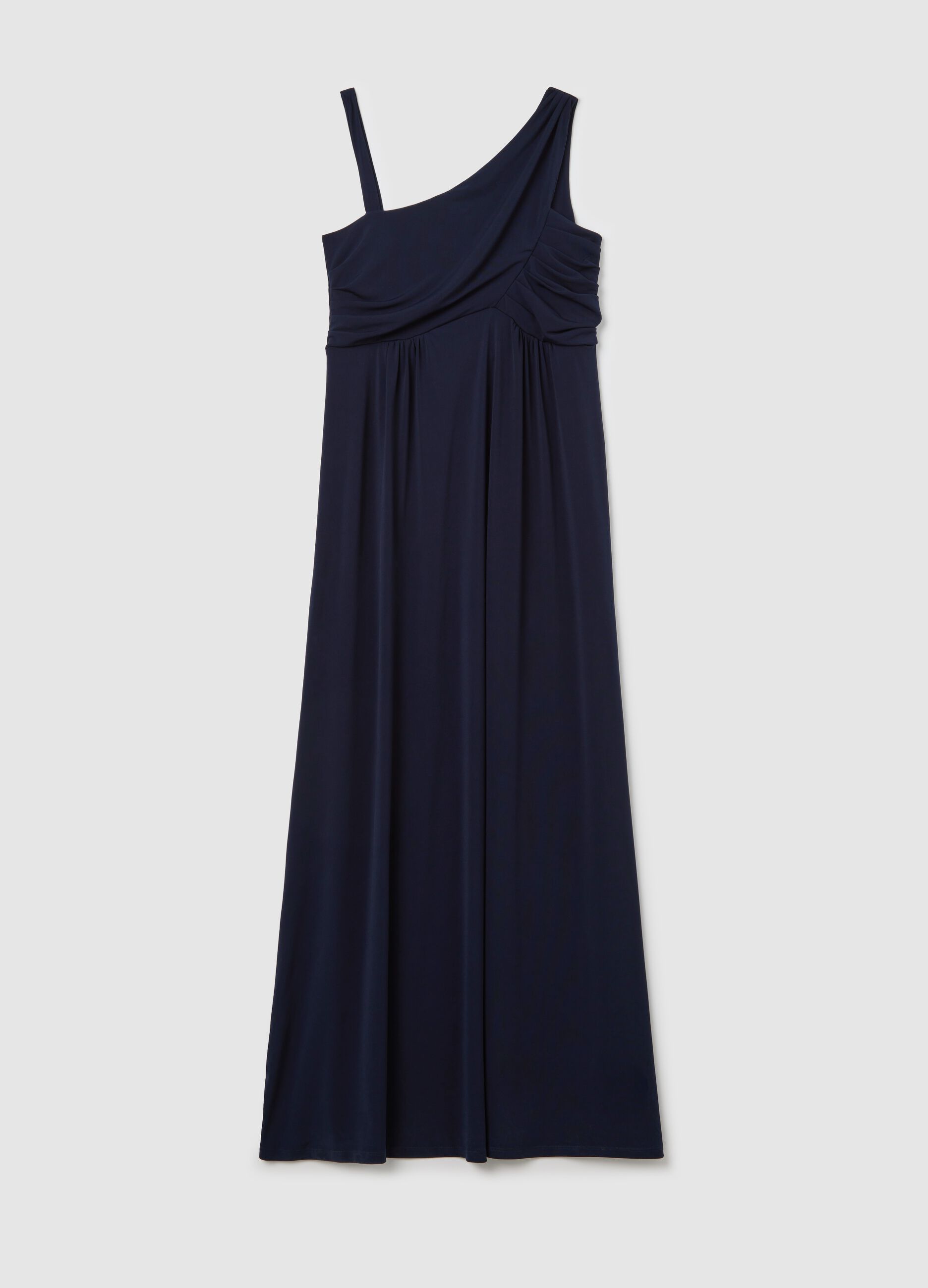 Vestito lungo premaman asimmetrico